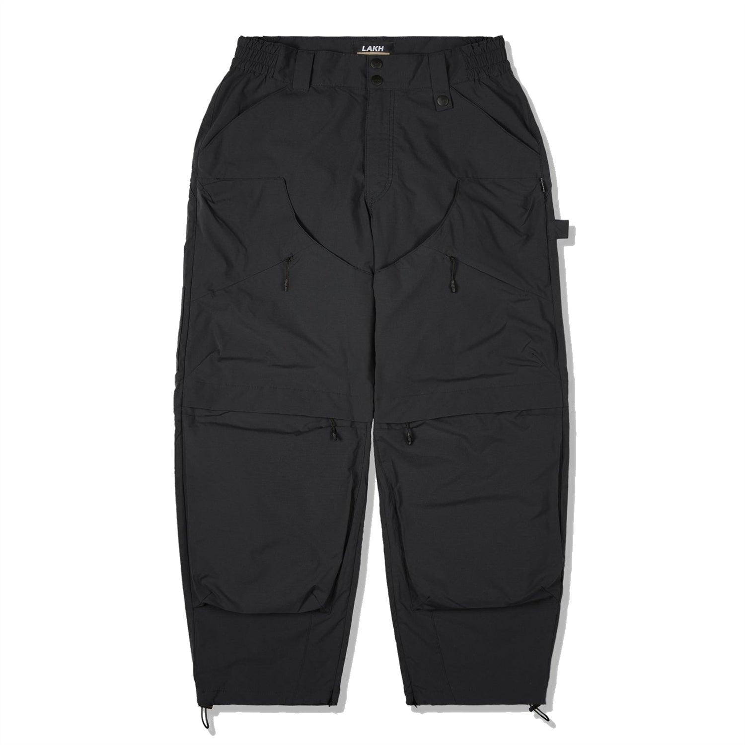 LAKH Patched Worker Pants Black - BOTTOMS - Canada
