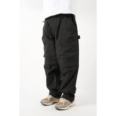 LAKH Patched Worker Pants Black - BOTTOMS - Canada