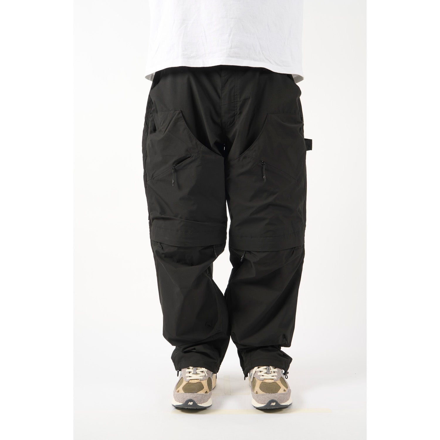 LAKH Patched Worker Pants Black - BOTTOMS - Canada