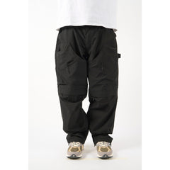 LAKH Patched Worker Pants Black - BOTTOMS - Canada
