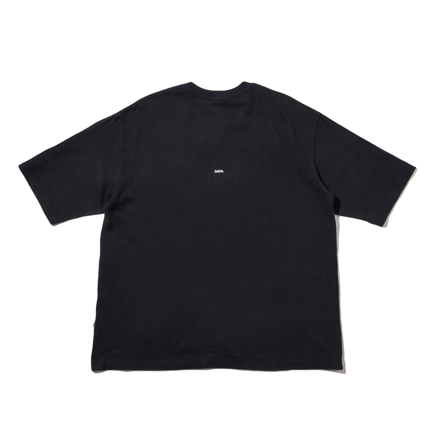 LAKH Patchwork Logo Half Sleeve Tee Black - T-SHIRTS - Canada