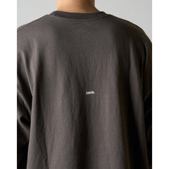 LAKH Patchwork Logo Half Sleeve Tee Grey - T-SHIRTS - Canada