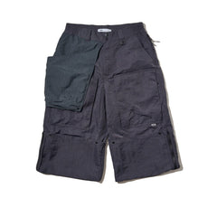 LAKH Reformed Heli-Crew Flared Pants Grey - BOTTOMS - Canada