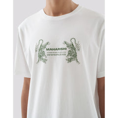 Maharishi Men Double Tigers Miltype T - Shirt White - T - SHIRTS Canada