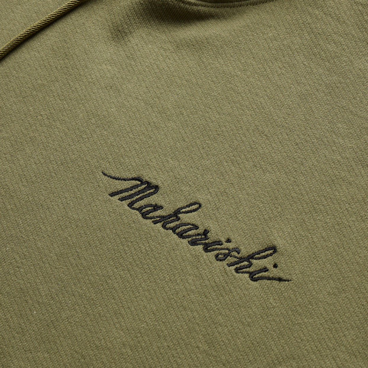 Maharishi Men Dragon Bamboo Hooded Sweater Olive - SWEATERS Canada