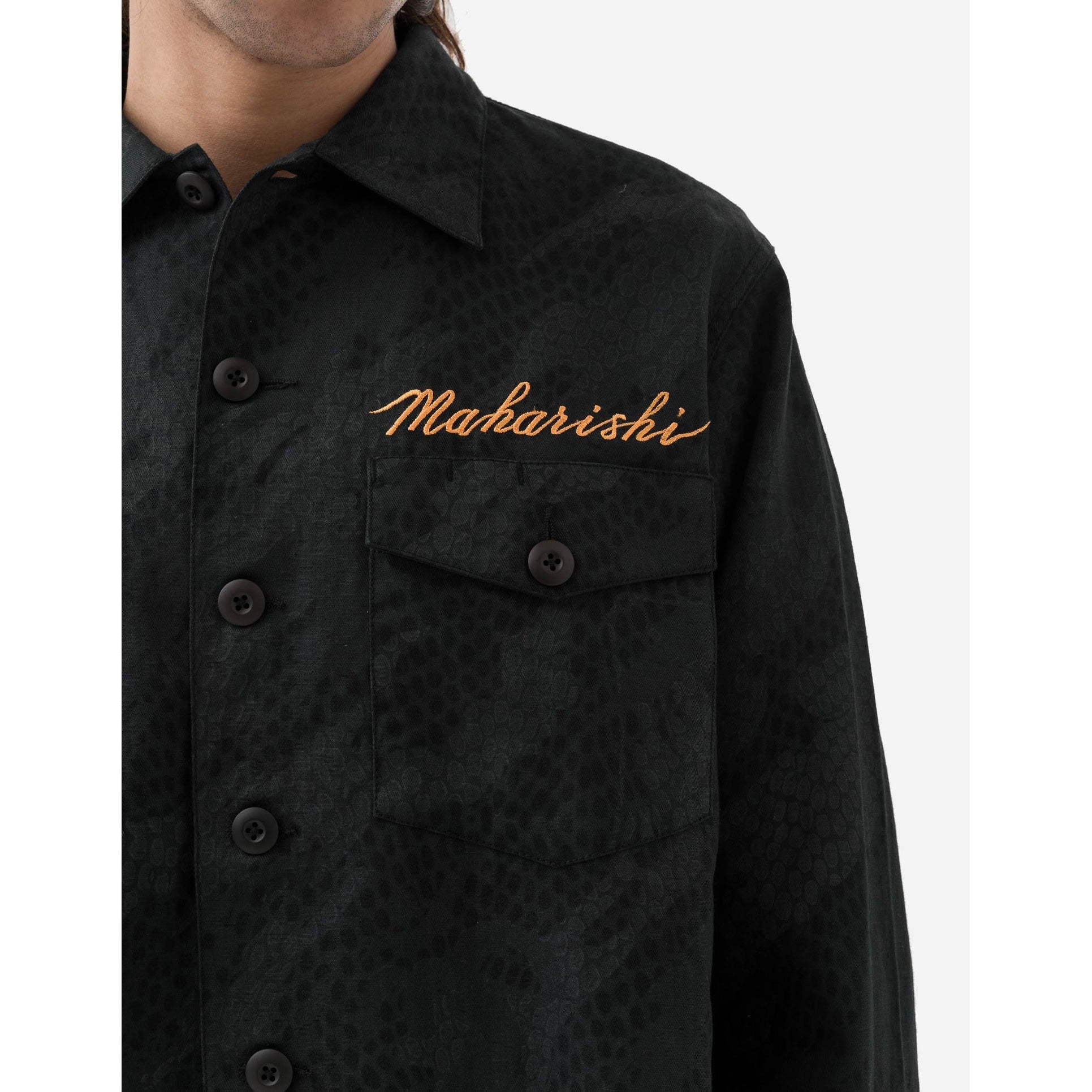 Maharishi Men Original Dragon Camo Overshirt Subdued Night - OUTERWEAR Canada