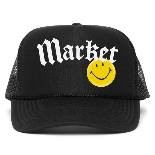 Market Smiley Gothic Trucker Hat Washed - HEADWEAR - Canada