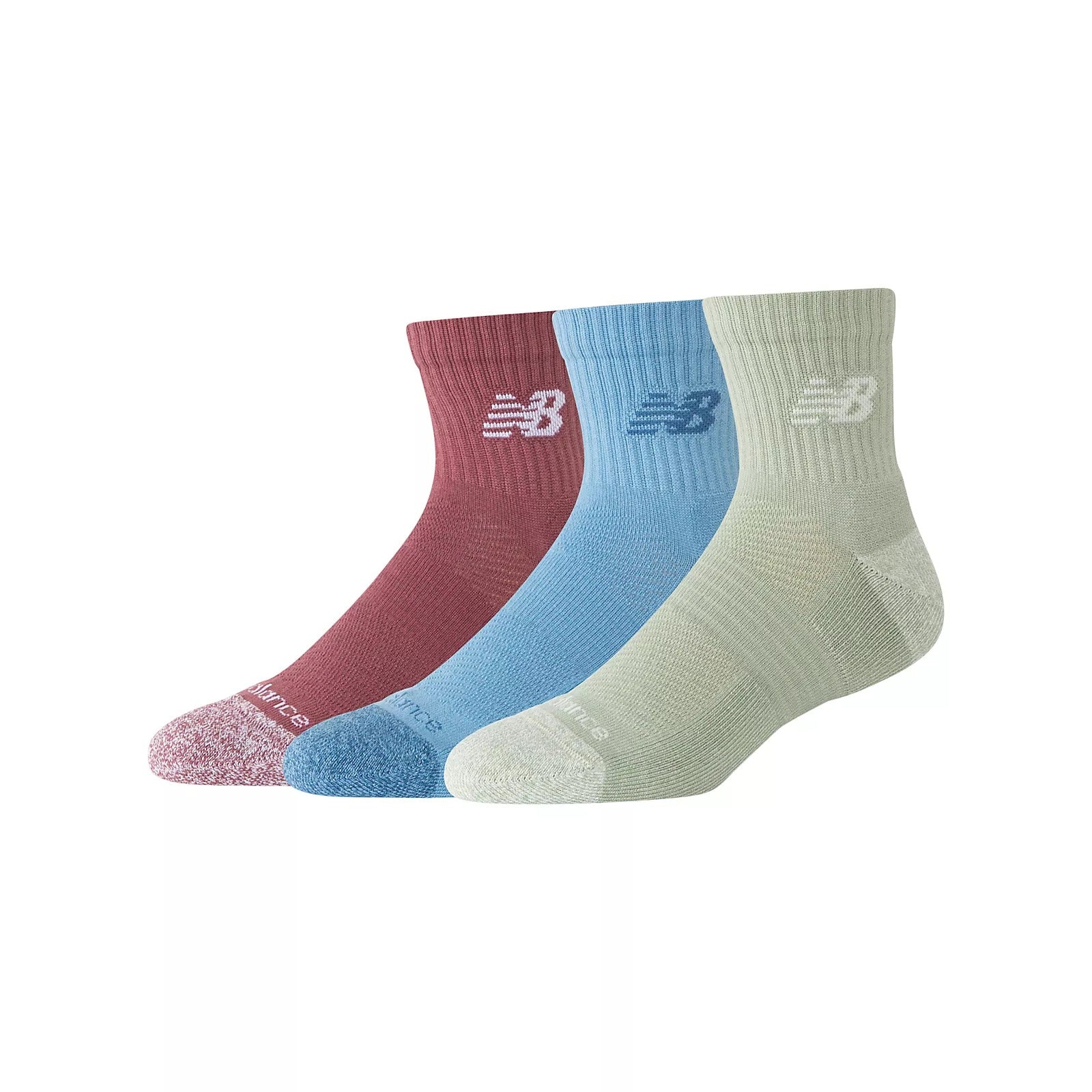 New Balance Active QTR Socks 3 Pack Assorted Colours 4 - SOCKS - Canada