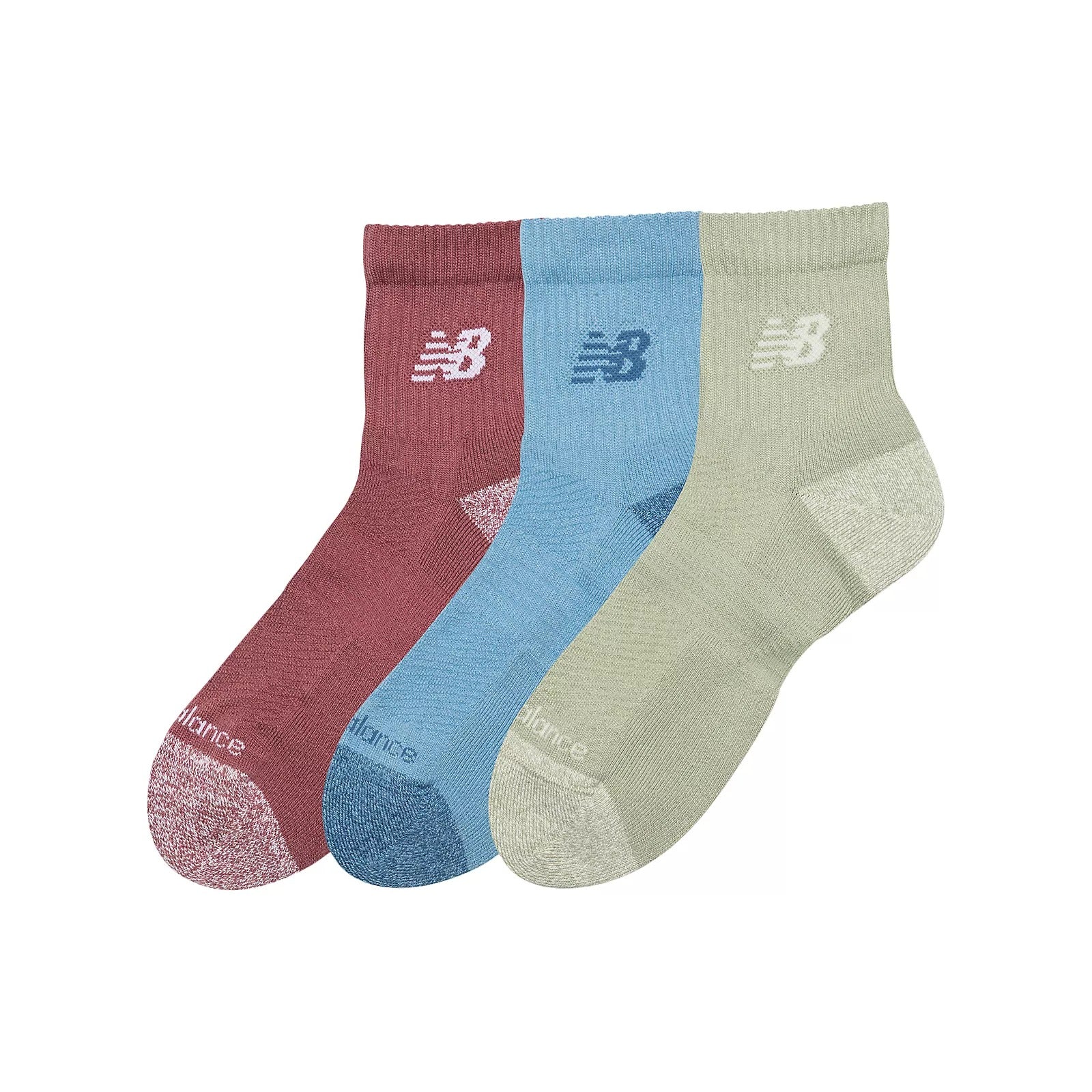 New Balance Active QTR Socks 3 Pack Assorted Colours 4 - SOCKS - Canada