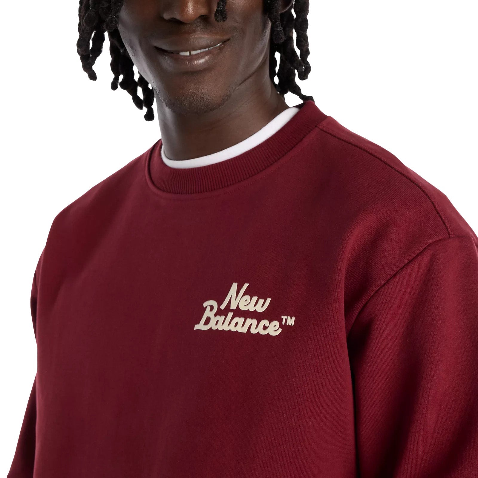 New Balance LNY Crew Sweatshirt Mercury Red - TOPS - Canada