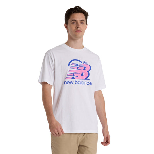 New Balance Men Face Oka Smile T-Shirt White - T-SHIRTS - Canada