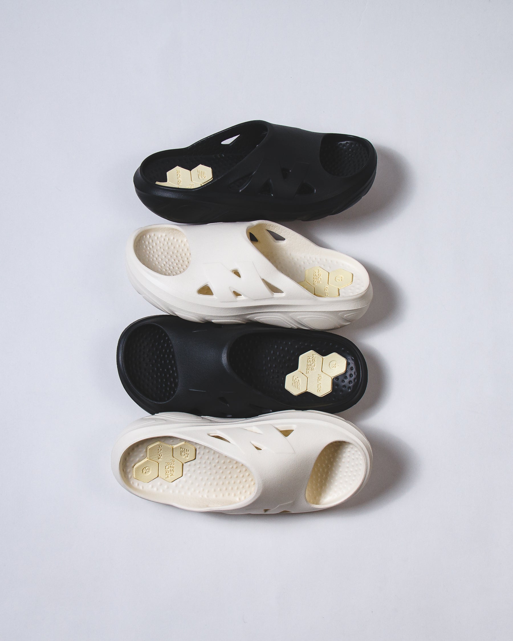 New Balance Men Fresh Foam RCVRY Slide Angora RCVRYSC1 - FOOTWEAR - Canada