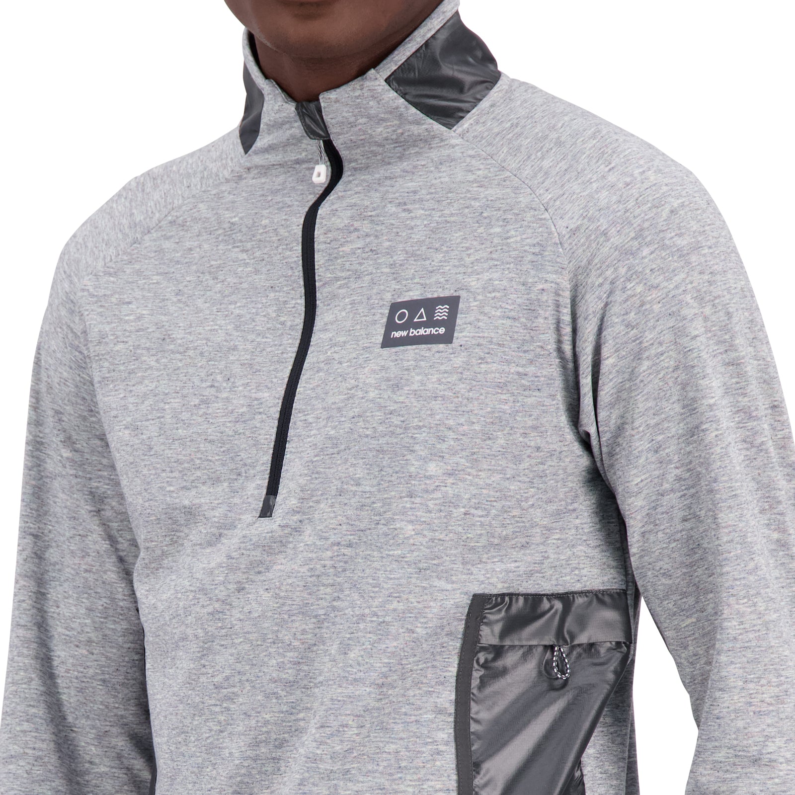 New Balance Men Impact Run AT 1/2 Zip Spinnex Grey MT31273-SXY - SWEATERS - Canada