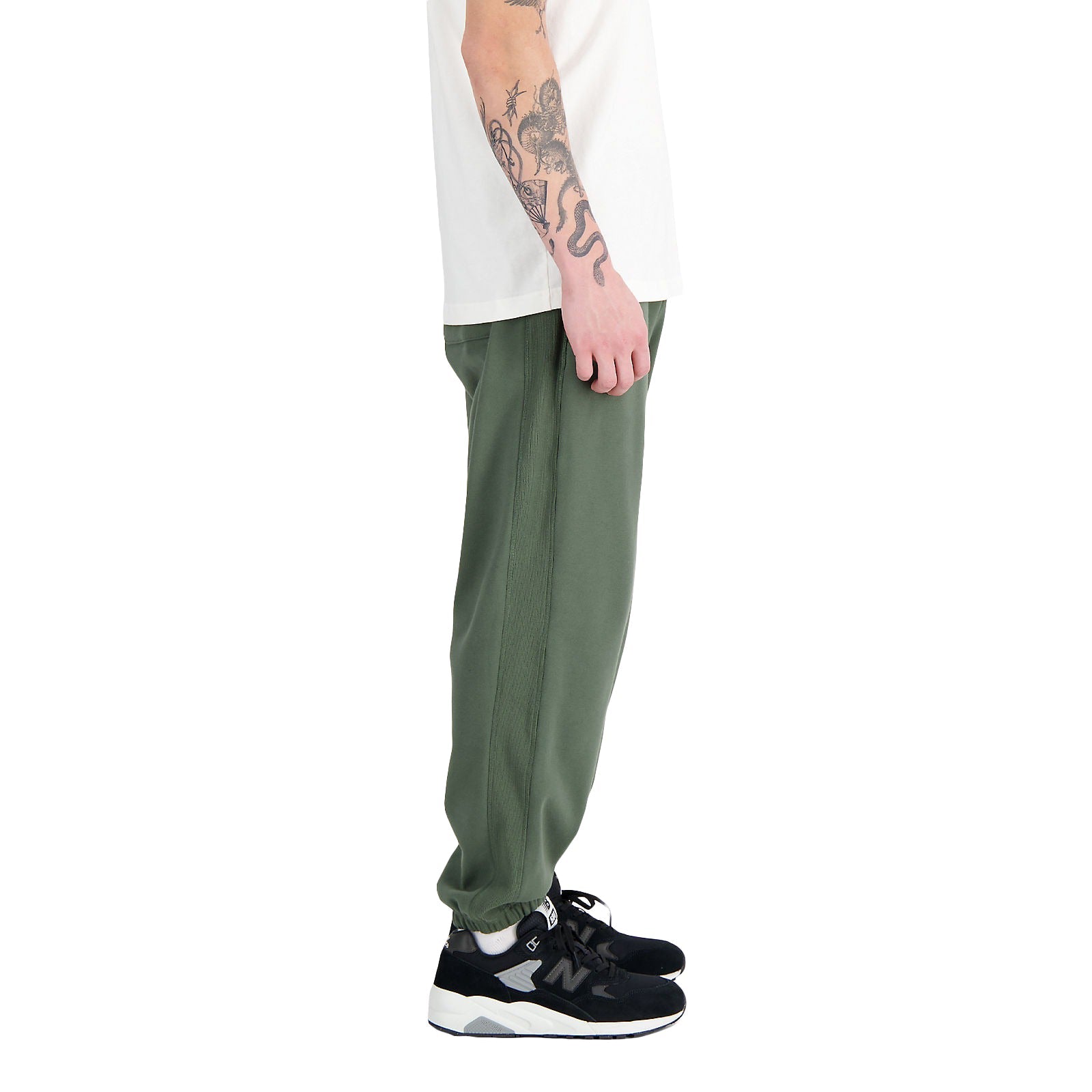 New Balance Men Remastered French Terry Sweatpant Deep Olive MP31503-DON - BOTTOMS - Canada