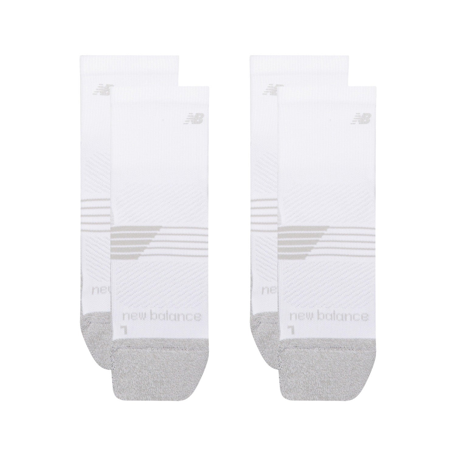 New Balance Pro Training Quarter Socks 2 Pack White - ACCESSORIES - Canada