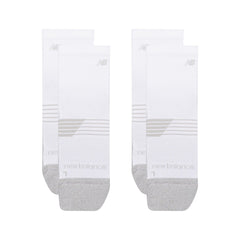 New Balance Pro Training Quarter Socks 2 Pack White - ACCESSORIES - Canada