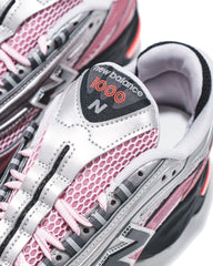 New Balance Unisex 1000 Pink Taffy Silver Metallic M1000U - FOOTWEAR - Canada