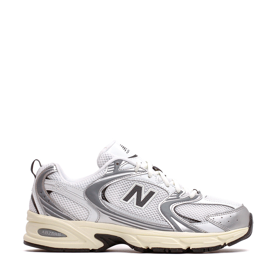 New Balance Unisex 530 Silver Metallic Black Cement U530ESA - FOOTWEAR - Canada