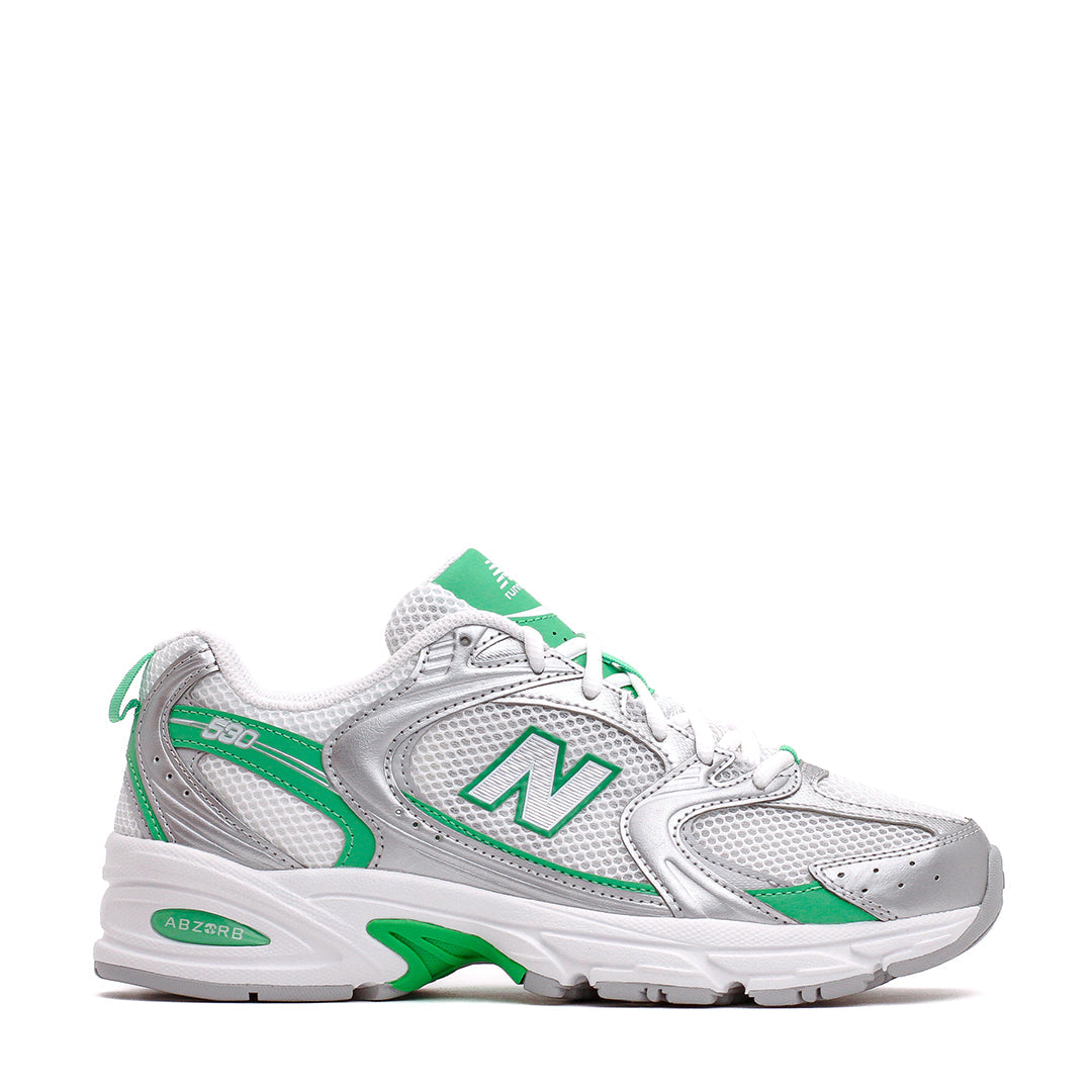 New Balance Unisex 530 Silver Metallic Green Apple U530APL - FOOTWEAR - Canada