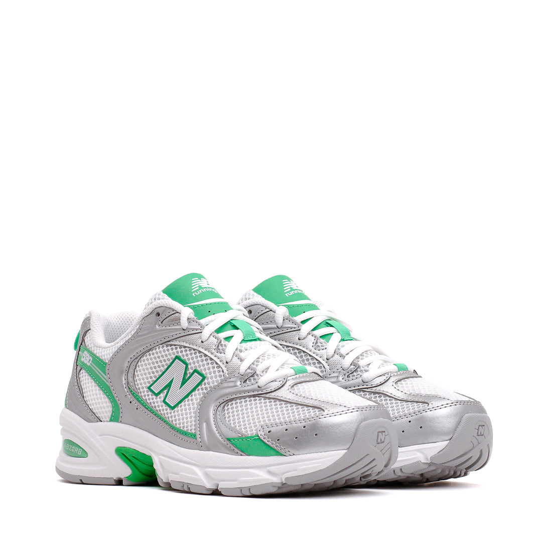 New Balance Unisex 530 Silver Metallic Green Apple U530APL - FOOTWEAR - Canada