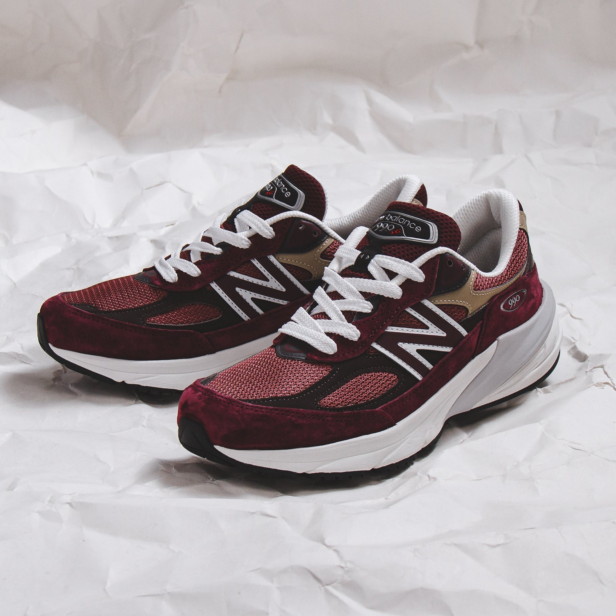New Balance Men 990v6 Burgundy Made In USA U990BT6 - FOOTWEAR - Canada