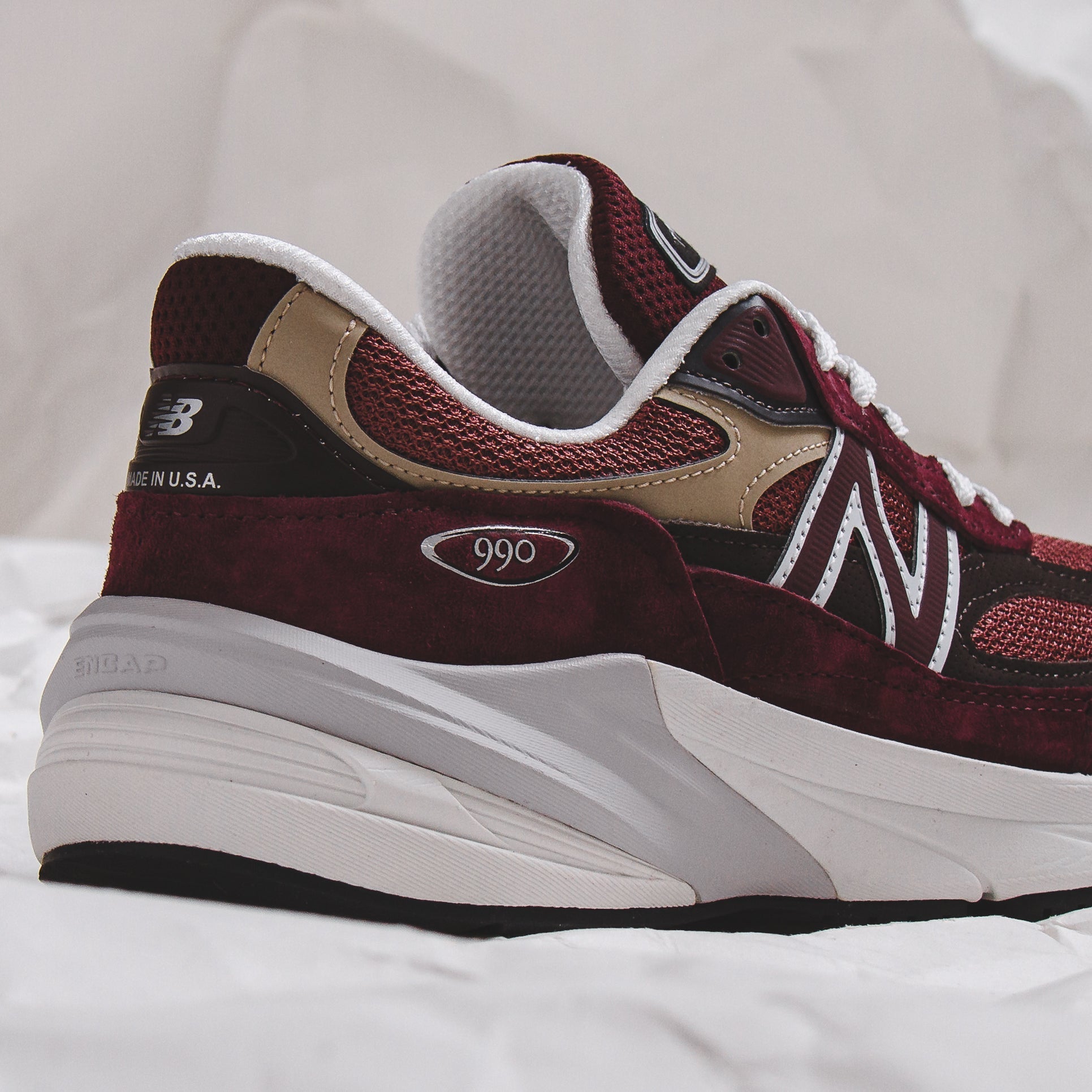 New Balance Men 990v6 Burgundy Made In USA U990BT6 - FOOTWEAR - Canada