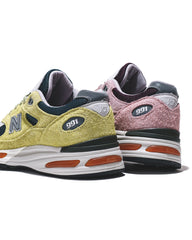 New Balance Unisex Made in UK 991v2 Beechnut Trekking Green U991GT2 - FOOTWEAR - Canada