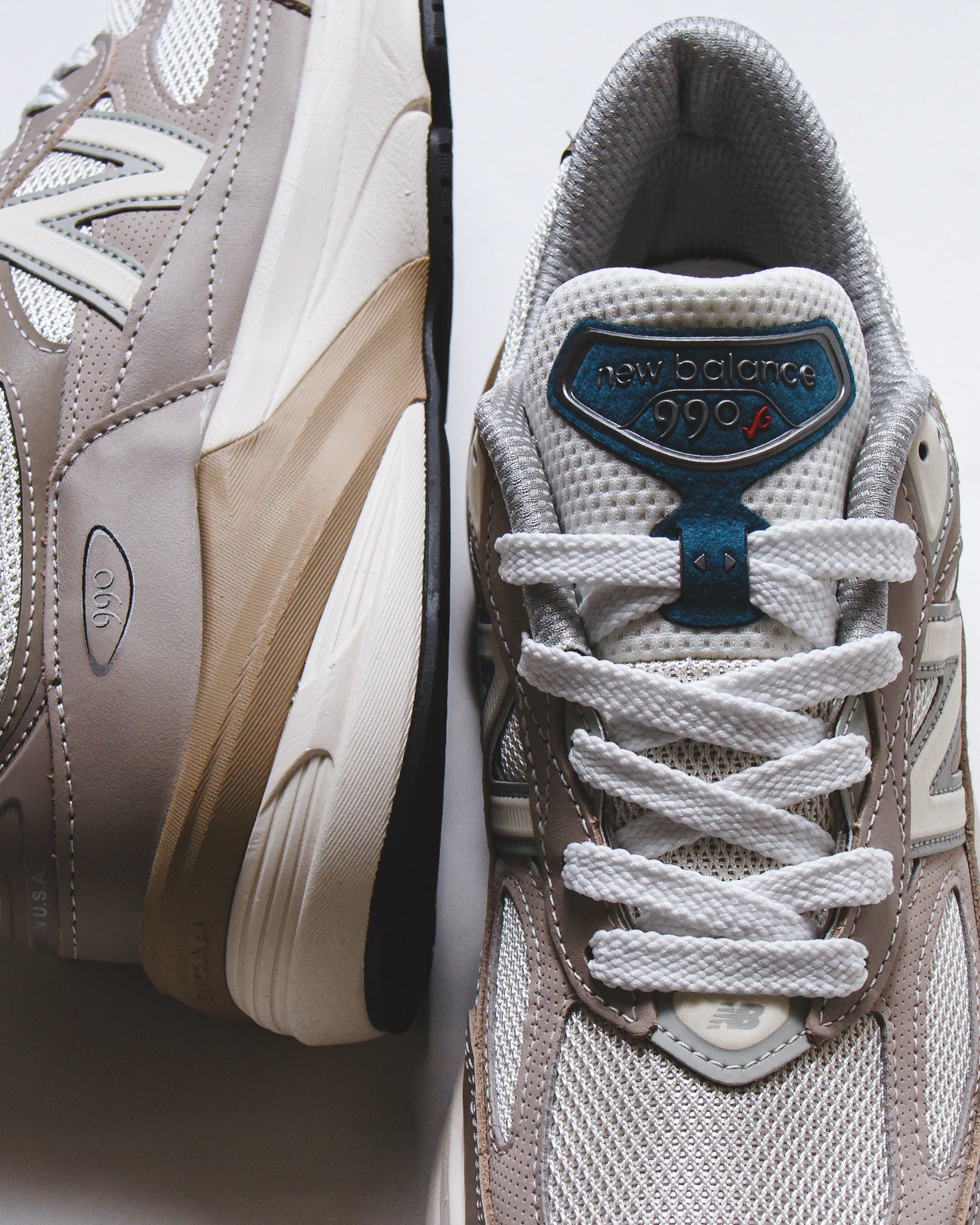 New Balance Unisex Made in USA 990v6 Light Mushroom U990MM6 - FOOTWEAR - Canada