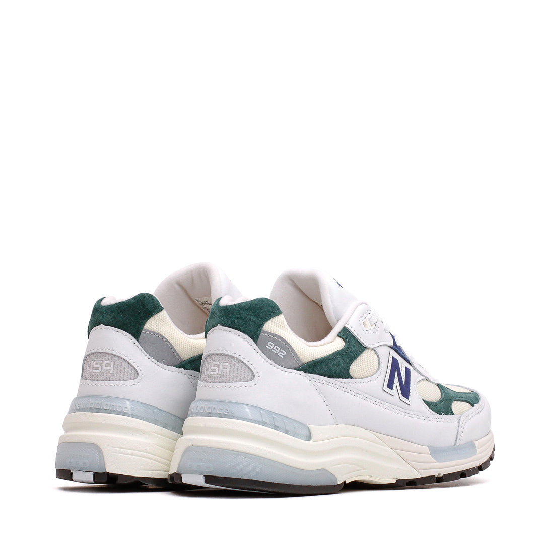 New Balance Unisex Made in USA 992 White Marsh Green U992GB - FOOTWEAR - Canada