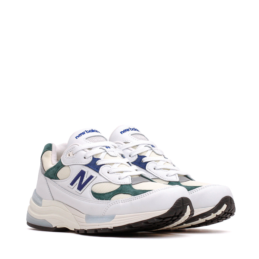 New Balance Unisex Made in USA 992 White Marsh Green U992GB - FOOTWEAR - Canada