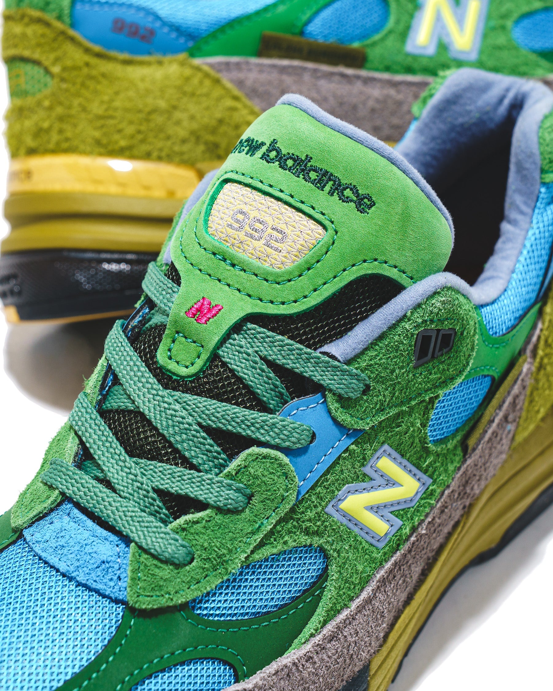 New Balance x Salehe Bembury Men New Balance 992 Green Sky Blue U992SB - FOOTWEAR - Canada