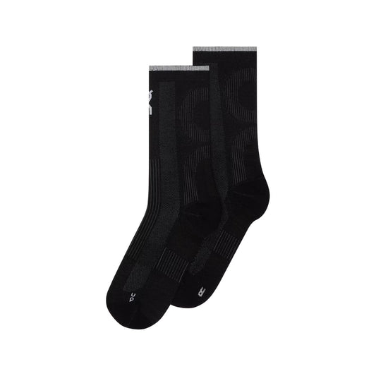 ON Unisex Elite Run Sock High Black Magnet - ACCESSORIES - Canada