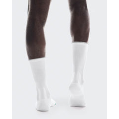 ON Unisex Elite Run Sock High White Ivory - ACCESSORIES - Canada
