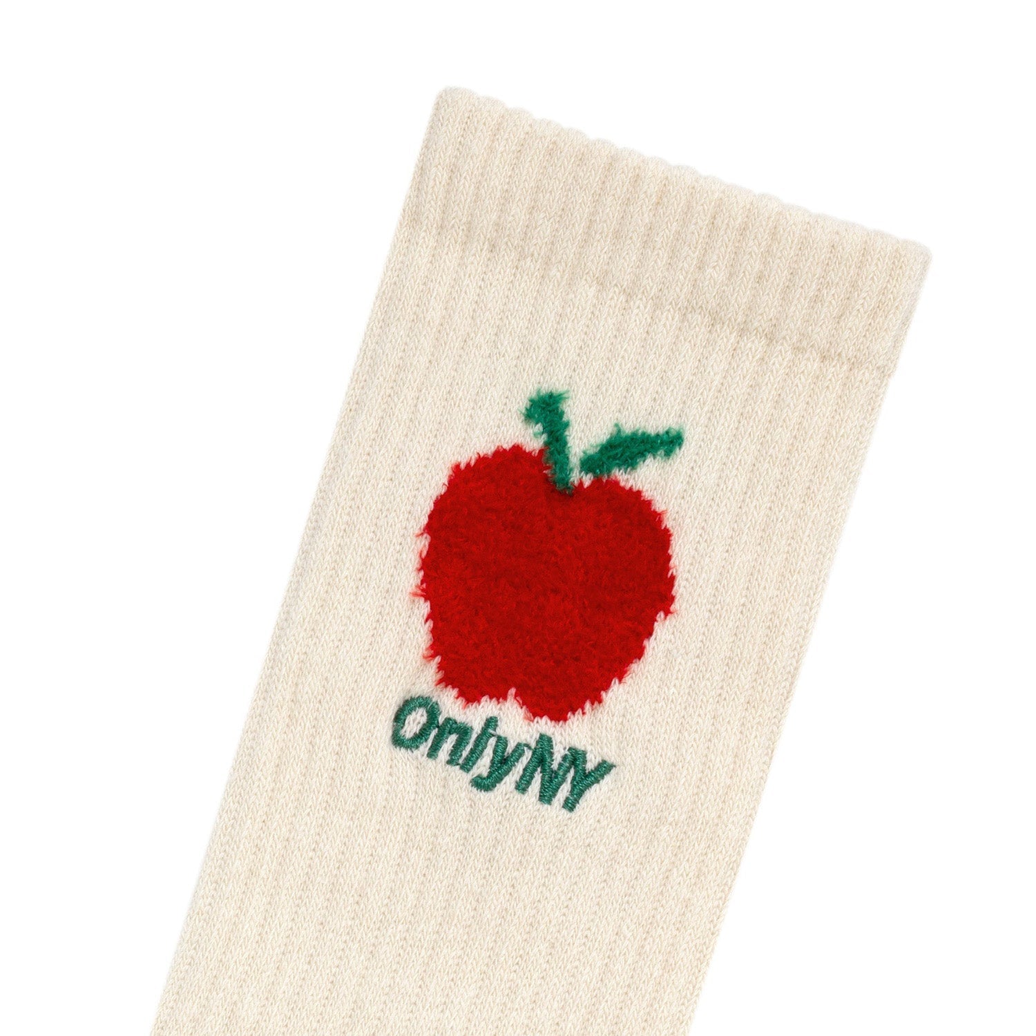 Only NY Apple Intarsia Socks Natural - SOCKS - Canada