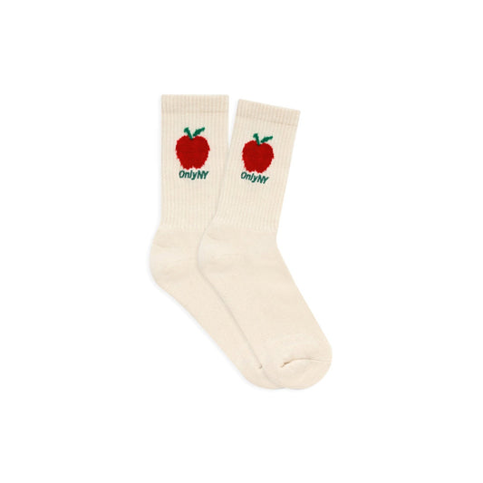 Only NY Apple Intarsia Socks Natural - SOCKS - Canada