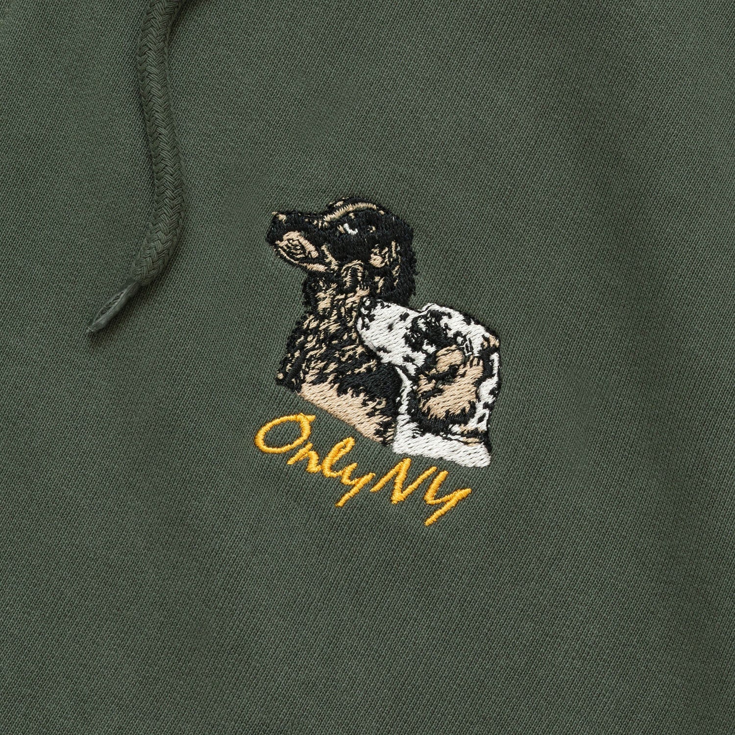Only NY Retriever Zip Up Hoodie Dark Olive - SWEATERS - Canada