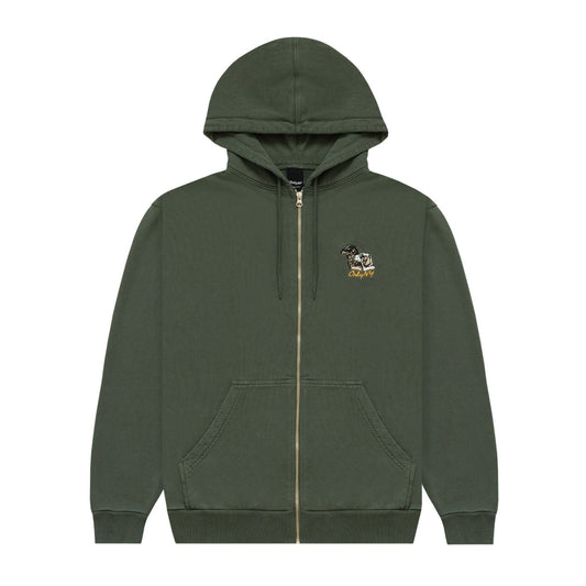 Only NY Retriever Zip Up Hoodie Dark Olive - SWEATERS - Canada