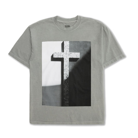 Pleasures Men Cross T-Shirt Grey - T-SHIRTS - Canada