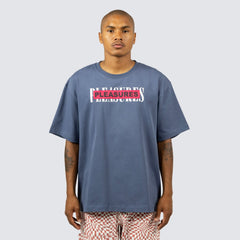 Pleasures Men Doubles Heavyweight Shirt Slate - T-SHIRTS - Canada