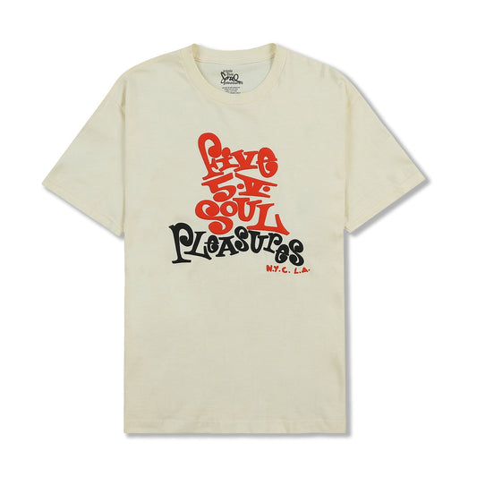 Pleasures Men Five 5 V T-Shirt Cream - T-SHIRTS - Canada