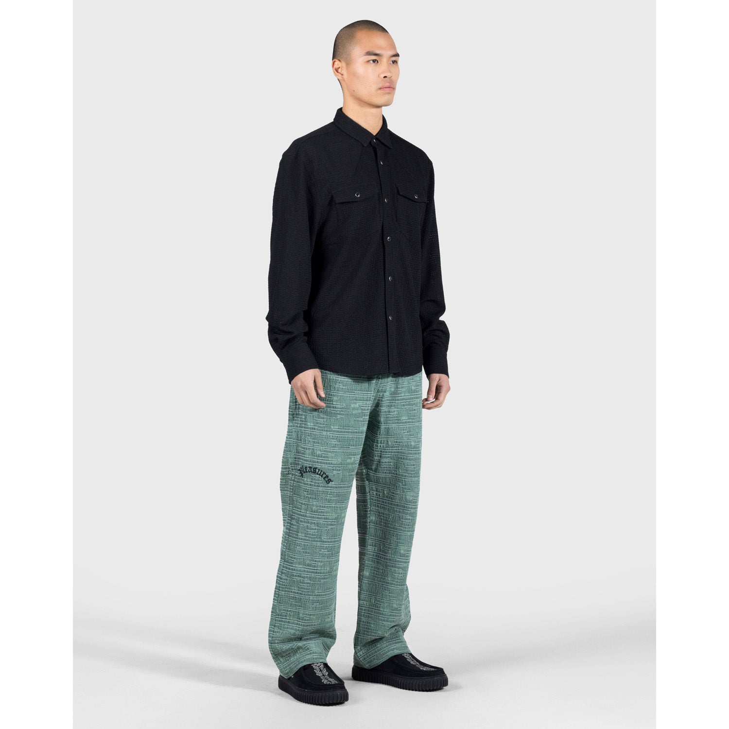 Pleasures Men Hive Western Shirt Black - TOPS - Canada