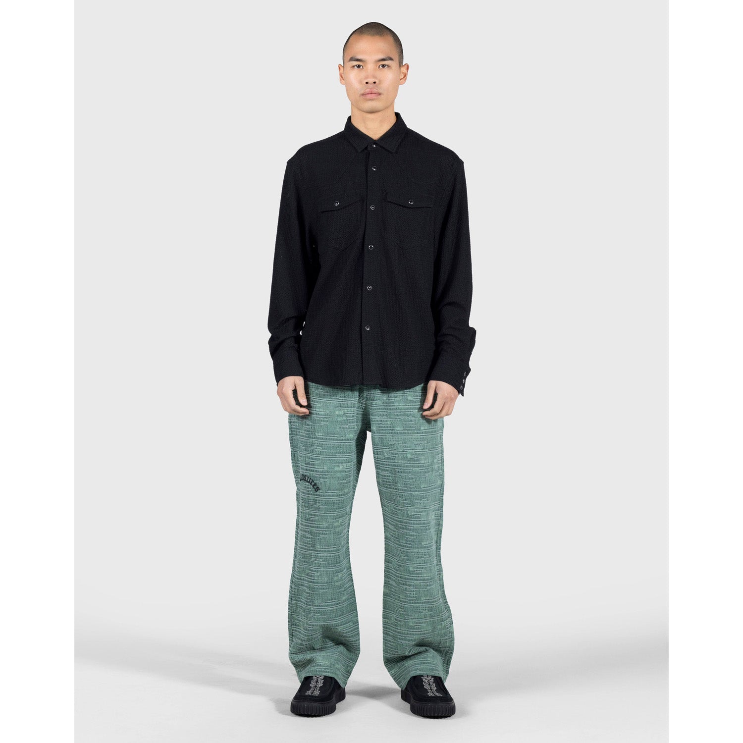 Pleasures Men Hive Western Shirt Black - TOPS - Canada