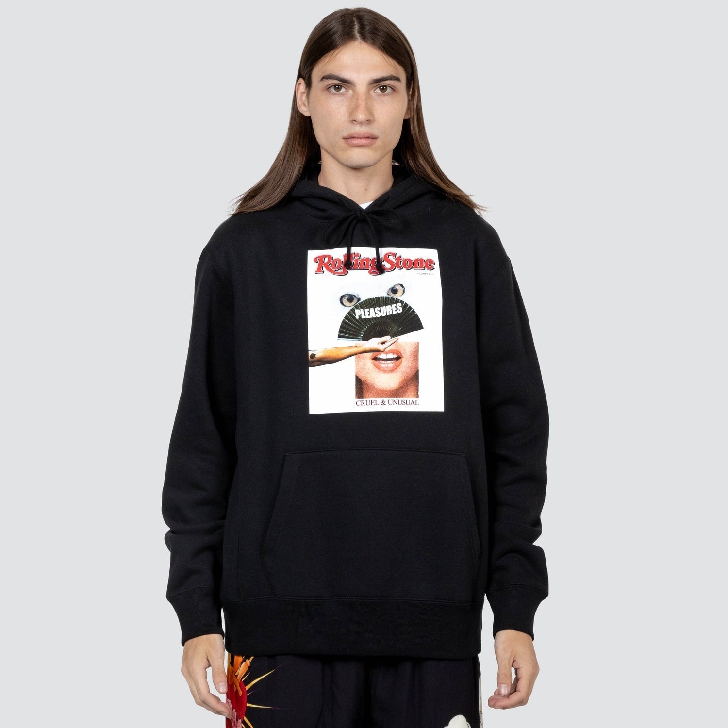 Pleasures Men Rolling Stone Hoodie Black - SWEATERS - Canada