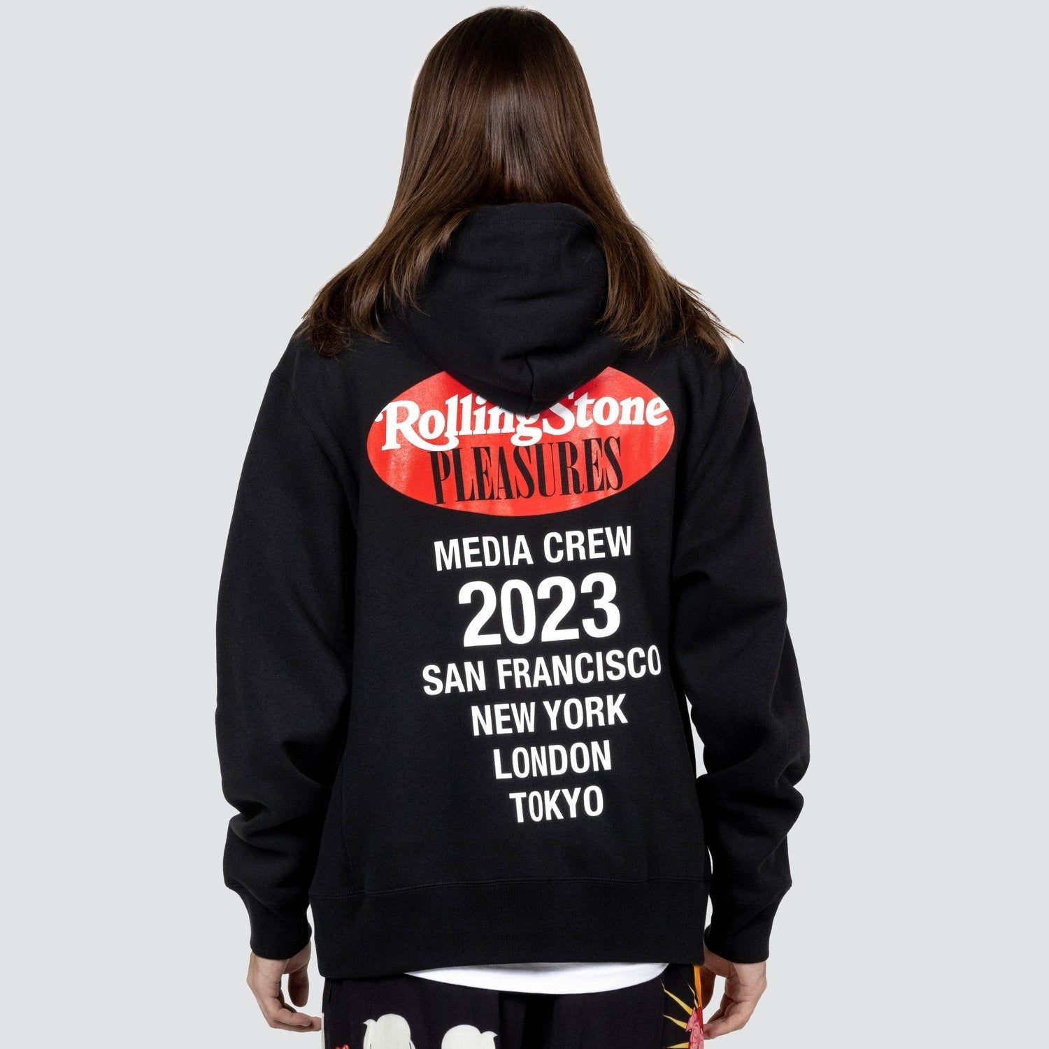 Pleasures Men Rolling Stone Hoodie Black - SWEATERS - Canada