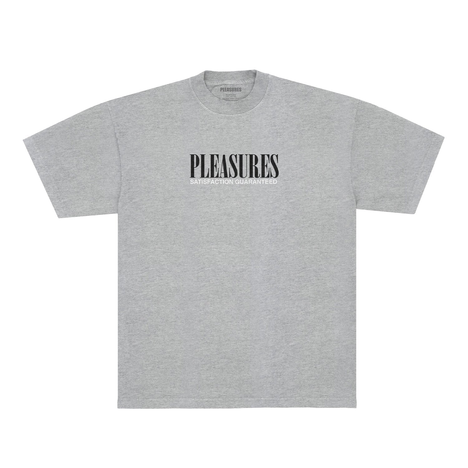 Pleasures Men Satisfaction T-Shirt Grey - T-SHIRTS - Canada
