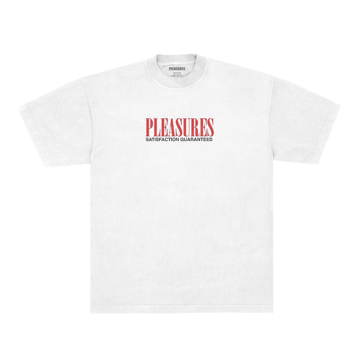 Pleasures Men Satisfaction T-Shirt White - T-SHIRTS - Canada