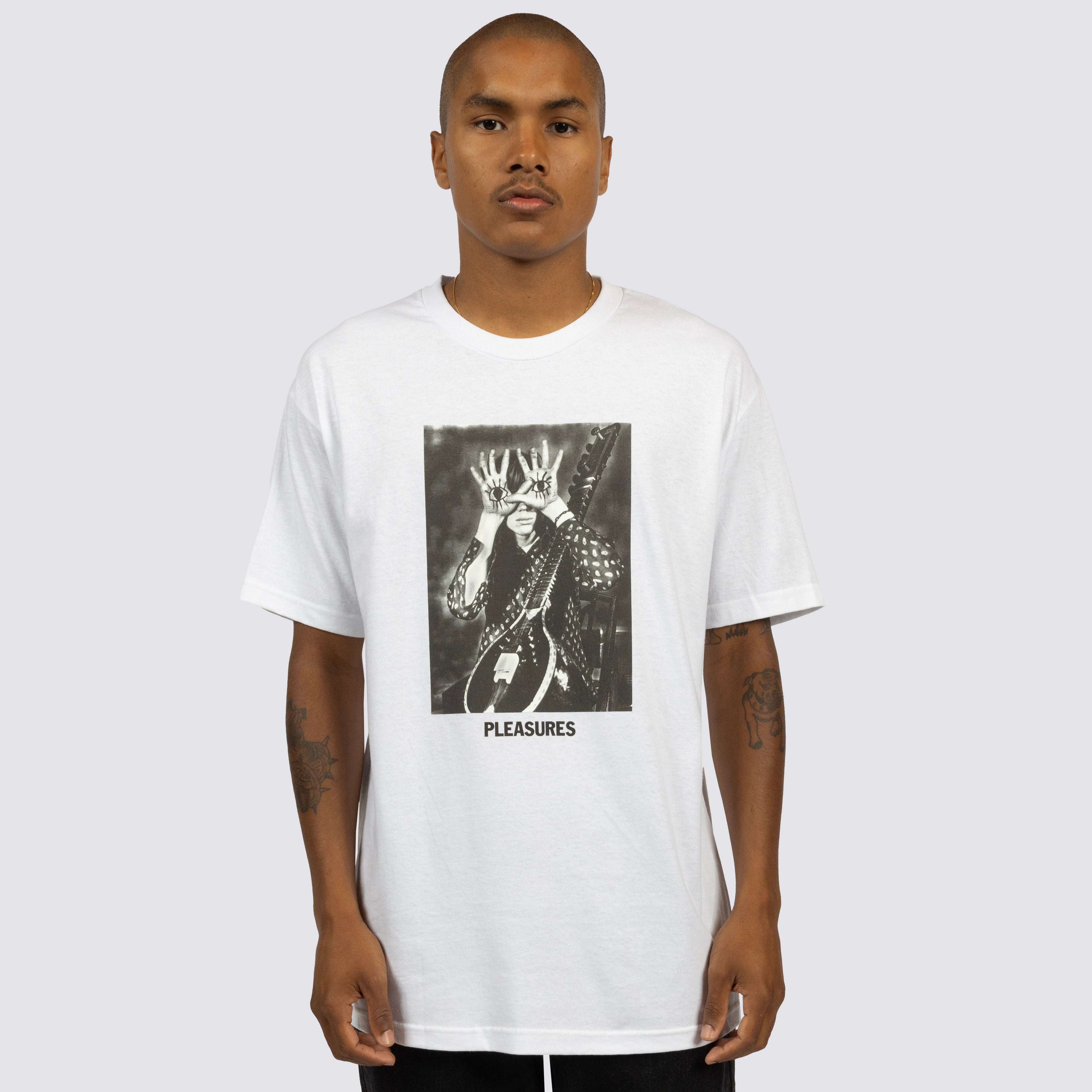 Pleasures Men Star Power T-Shirt White - SWEATERS - Canada