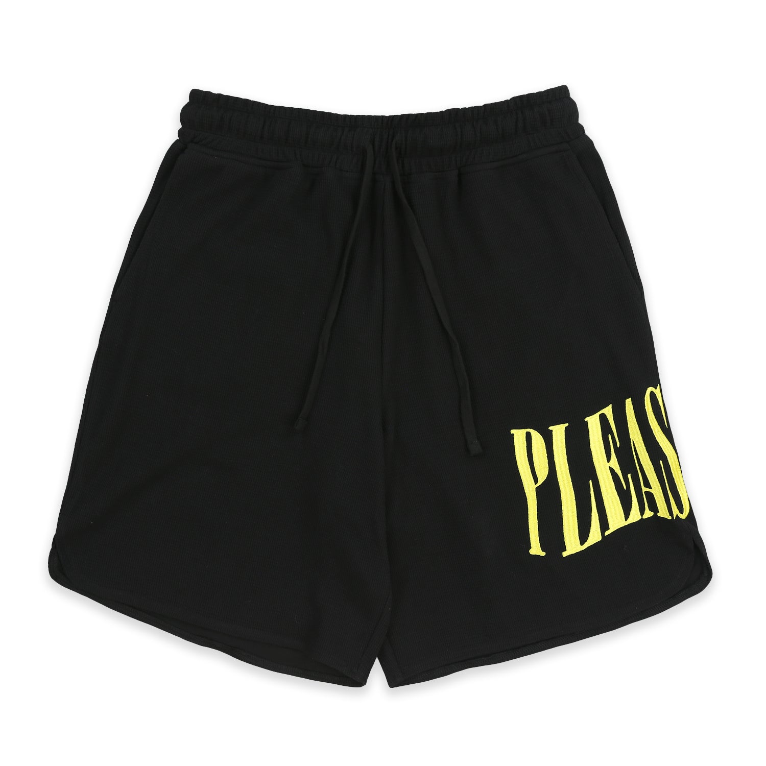 Pleasures Men Twitch Waffle Knit Short Black - SHORTS - Canada