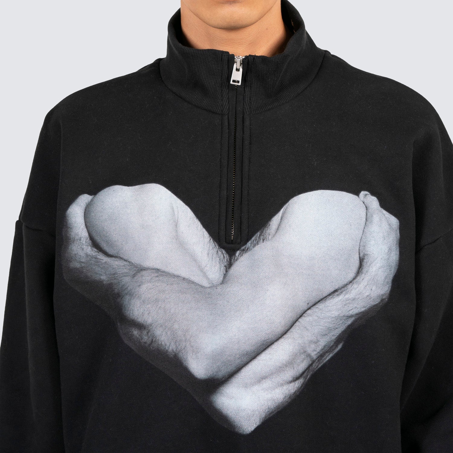 Pleasures Men Vincent Quarter Zip Black - SWEATERS - Canada