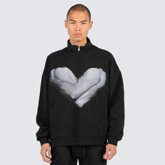 Pleasures Men Vincent Quarter Zip Black - SWEATERS - Canada